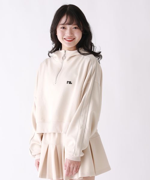 repipi armario ハーフZIPショートフーディ ナチュラル L ウィメンズインナー レピピアルマリオ 291006 and ST アンドエスティ(旧ドットエスティ) repipi armario ハーフZIPショートフーディ ナチュラル L ウィメンズインナー レピピアルマリオ 291006 and ST アンドエスティ(旧ドットエスティ)