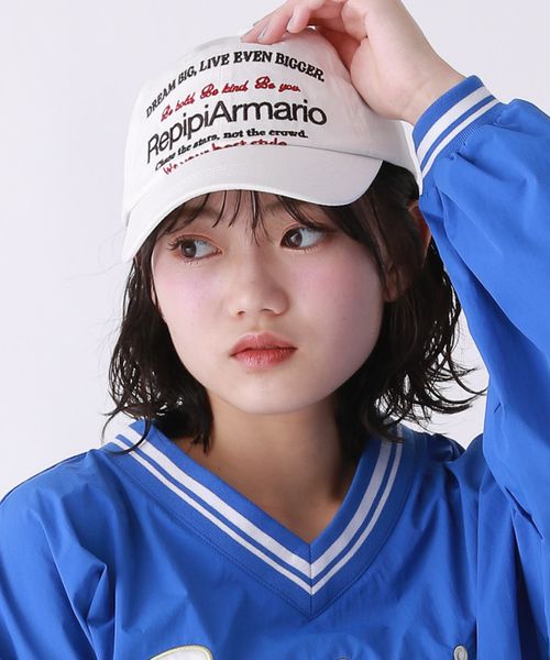 repipi armario 【おうちで洗える】フレーズロゴキャップ オフホワイト FREE ウィメンズグッズ レピピアルマリオ 291544 and ST アンドエスティ(旧ドットエスティ) repipi armario 【おうちで洗える】フレーズロゴキャップ オフホワイト FREE ウィメンズグッズ レピピアルマリオ 291544 and ST アンドエスティ(旧ドットエスティ)