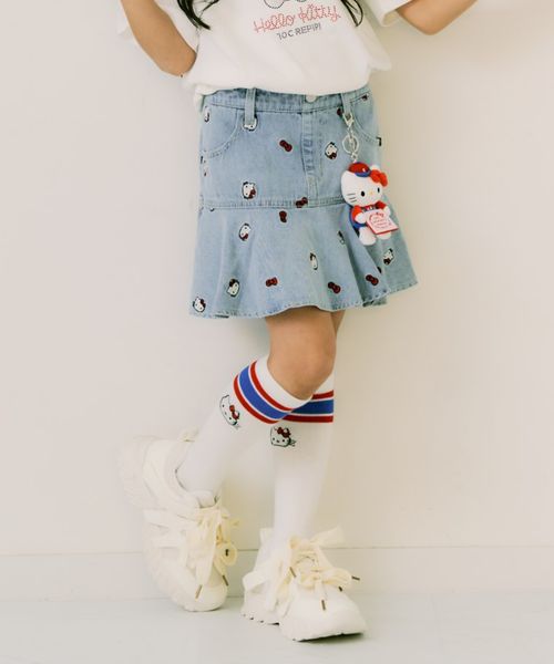 repipi armario 【10C REPIPI】【HELLO KITTY】デニムスカート ライトブルー キッズ レピピアルマリオ 318854 and ST アンドエスティ(旧ドットエスティ) repipi armario 【10C REPIPI】【HELLO KITTY】デニムスカート ライトブルー キッズ レピピアルマリオ 318854 and ST アンドエスティ(旧ドットエスティ)