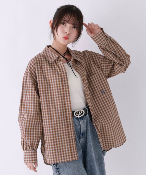 repipi armario チェックルーズシャツ ベージュ M ウィメンズインナー レピピアルマリオ 320885 and ST アンドエスティ(旧ドットエスティ) repipi armario チェックルーズシャツ ベージュ M ウィメンズインナー レピピアルマリオ 320885 and ST アンドエスティ(旧ドットエスティ)
