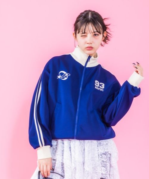 repipi armario ルーズトラックジャケット ネイビー M ウィメンズインナー レピピアルマリオ 322280 and ST アンドエスティ(旧ドットエスティ) repipi armario ルーズトラックジャケット ネイビー M ウィメンズインナー レピピアルマリオ 322280 and ST アンドエスティ(旧ドットエスティ)