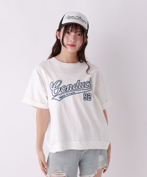 repipi armario サテンワッペンTシャツ オフホワイト M ウィメンズインナー レピピアルマリオ 323510 and ST アンドエスティ(旧ドットエスティ) repipi armario サテンワッペンTシャツ オフホワイト M ウィメンズインナー レピピアルマリオ 323510 and ST アンドエスティ(旧ドットエスティ)