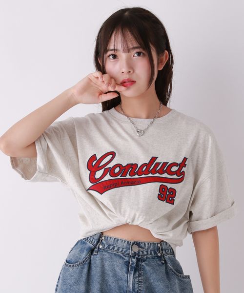 repipi armario サテンワッペンTシャツ ライトグレー S ウィメンズインナー レピピアルマリオ 323510 and ST アンドエスティ(旧ドットエスティ) repipi armario サテンワッペンTシャツ ライトグレー S ウィメンズインナー レピピアルマリオ 323510 and ST アンドエスティ(旧ドットエスティ)