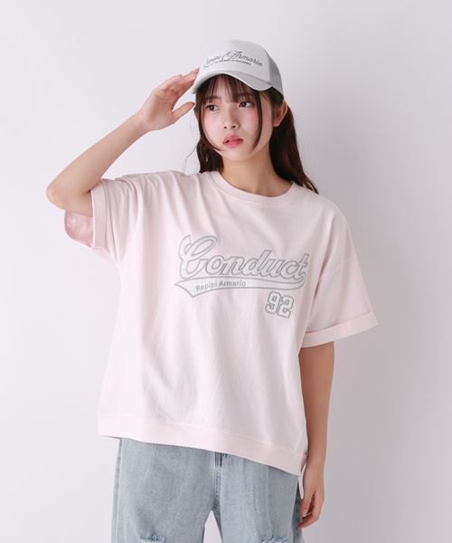repipi armario サテンワッペンTシャツ ピンク L ウィメンズインナー レピピアルマリオ 323510 and ST アンドエスティ(旧ドットエスティ) repipi armario サテンワッペンTシャツ ピンク L ウィメンズインナー レピピアルマリオ 323510 and ST アンドエスティ(旧ドットエスティ)
