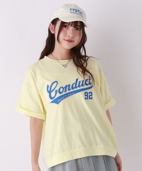 repipi armario サテンワッペンTシャツ イエロー M ウィメンズインナー レピピアルマリオ 323510 and ST アンドエスティ(旧ドットエスティ) repipi armario サテンワッペンTシャツ イエロー M ウィメンズインナー レピピアルマリオ 323510 and ST アンドエスティ(旧ドットエスティ)
