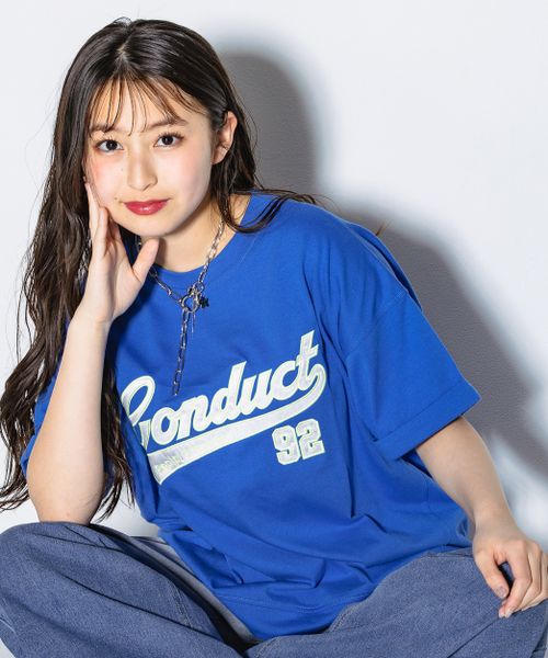 repipi armario サテンワッペンTシャツ ブルー S ウィメンズインナー レピピアルマリオ 323510 and ST アンドエスティ(旧ドットエスティ) repipi armario サテンワッペンTシャツ ブルー S ウィメンズインナー レピピアルマリオ 323510 and ST アンドエスティ(旧ドットエスティ)