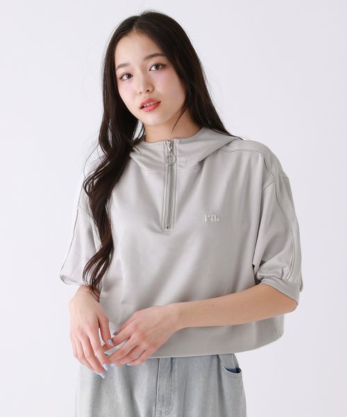 repipi armario ハーフZIPフーディ− ライトブルー S ウィメンズインナー レピピアルマリオ 323892 and ST アンドエスティ(旧ドットエスティ) repipi armario ハーフZIPフーディ− ライトブルー S ウィメンズインナー レピピアルマリオ 323892 and ST アンドエスティ(旧ドットエスティ)