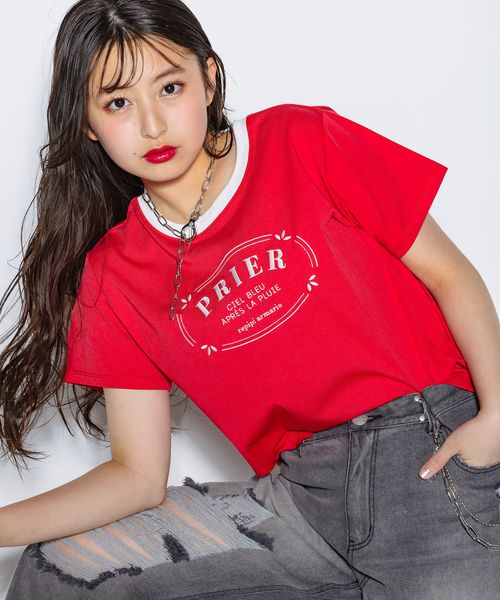 repipi armario 【接触冷感】PRIERリンガーTシャツ レッド M ウィメンズインナー レピピアルマリオ 326240 and ST アンドエスティ(旧ドットエスティ) repipi armario 【接触冷感】PRIERリンガーTシャツ レッド M ウィメンズインナー レピピアルマリオ 326240 and ST アンドエスティ(旧ドットエスティ)
