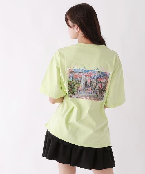 repipi armario SHIBUYAフォトTシャツ グリーン L ウィメンズインナー レピピアルマリオ 327063 and ST アンドエスティ(旧ドットエスティ) repipi armario SHIBUYAフォトTシャツ グリーン L ウィメンズインナー レピピアルマリオ 327063 and ST アンドエスティ(旧ドットエスティ)