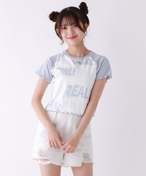 repipi armario スプレーラグランチビTシャツ ライトブルー S ウィメンズインナー レピピアルマリオ 329309 and ST アンドエスティ(旧ドットエスティ) repipi armario スプレーラグランチビTシャツ ライトブルー S ウィメンズインナー レピピアルマリオ 329309 and ST アンドエスティ(旧ドットエスティ)
