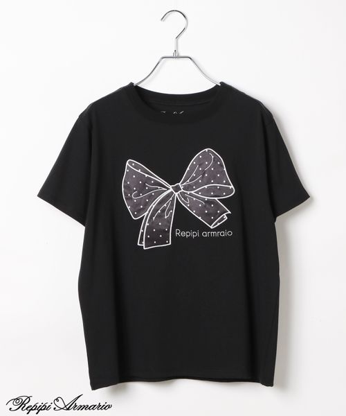repipi armario 【girly line】BIGリボンTシャツ【接触冷感】 ライトグレー S ウィメンズインナー レピピアルマリオ 329310 and ST アンドエスティ(旧ドットエスティ) repipi armario 【girly line】BIGリボンTシャツ【接触冷感】 ライトグレー S ウィメンズインナー レピピアルマリオ 329310 and ST アンドエスティ(旧ドットエスティ)