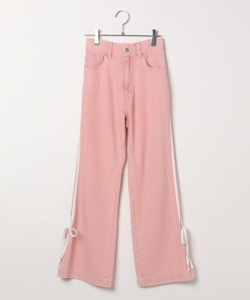 repipi armario 【girly line】ラインリボンカラーデニムパンツ ピンク M ウィメンズボトムス レピピアルマリオ 490049 and ST アンドエスティ(旧ドットエスティ) repipi armario 【girly line】ラインリボンカラーデニムパンツ ピンク M ウィメンズボトムス レピピアルマリオ 490049 and ST アンドエスティ(旧ドットエスティ)