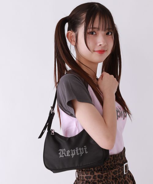repipi armario ラインストーンハトメミニBAG ブラック ウィメンズグッズ レピピアルマリオ 492463 and ST アンドエスティ(旧ドットエスティ) repipi armario ラインストーンハトメミニBAG ブラック ウィメンズグッズ レピピアルマリオ 492463 and ST アンドエスティ(旧ドットエスティ)
