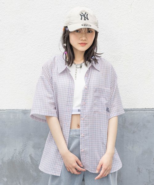 repipi armario 【接触冷感/UVカット】チェックルーズシャツ ピンク L ウィメンズインナー レピピアルマリオ 492469 and ST アンドエスティ(旧ドットエスティ) repipi armario 【接触冷感/UVカット】チェックルーズシャツ ピンク L ウィメンズインナー レピピアルマリオ 492469 and ST アンドエスティ(旧ドットエスティ)