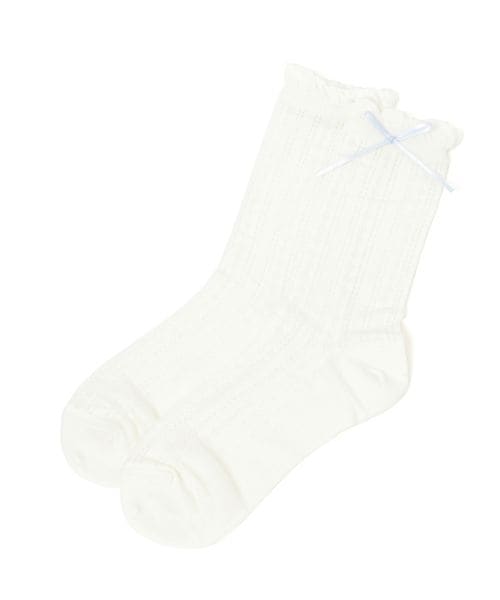 repipi armario 【3P¥1200】リボンスカシ編みソックス ソックス ホワイト FREE レピピアルマリオ 494482 and ST アンドエスティ(旧ドットエスティ) repipi armario 【3P¥1200】リボンスカシ編みソックス ソックス ホワイト FREE レピピアルマリオ 494482 and ST アンドエスティ(旧ドットエスティ)