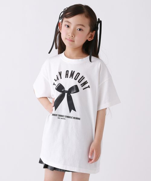 repipi armario 【10C REPIPI】Acid Ribbon BIGTシャツ オフホワイト キッズ レピピアルマリオ 494590 and ST アンドエスティ(旧ドットエスティ) repipi armario 【10C REPIPI】Acid Ribbon BIGTシャツ オフホワイト キッズ レピピアルマリオ 494590 and ST アンドエスティ(旧ドットエスティ)