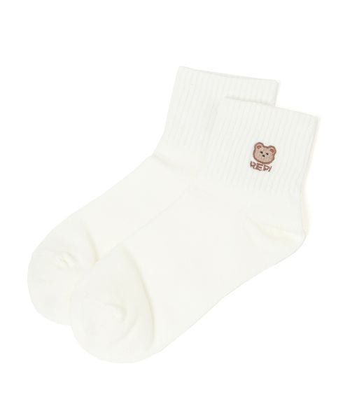 repipi armario 【3P¥1200】モチーフクルーソックス ソックス ホワイト FREE レピピアルマリオ 496383 and ST アンドエスティ(旧ドットエスティ) repipi armario 【3P¥1200】モチーフクルーソックス ソックス ホワイト FREE レピピアルマリオ 496383 and ST アンドエスティ(旧ドットエスティ)