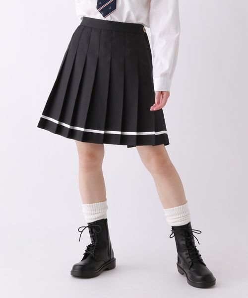 repipi armario 【卒服2026】スソラインスカート ブラック L ウィメンズボトムス レピピアルマリオ 497998 and ST アンドエスティ（旧ドットエスティ）