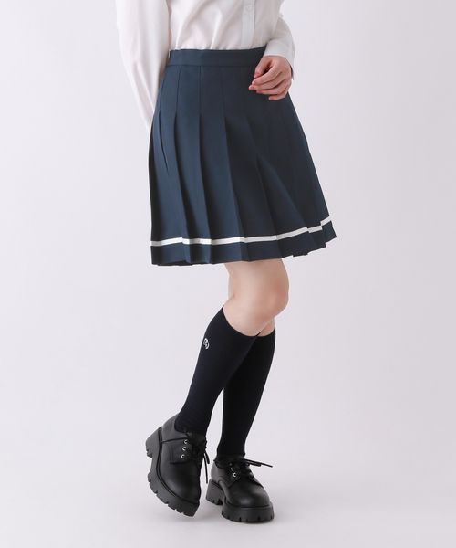 repipi armario 【卒服2026】スソラインスカート ネイビー M ウィメンズボトムス レピピアルマリオ 497998 and ST アンドエスティ（旧ドットエスティ）