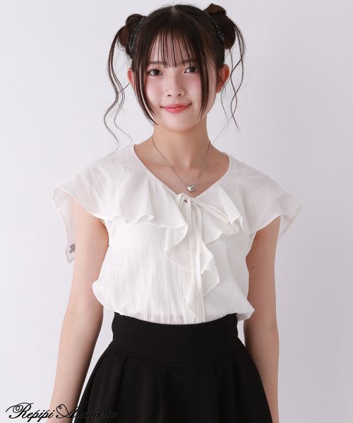 repipi armario 【girly line】セーラーフリルリボンブラウス オフホワイト L ウィメンズインナー レピピアルマリオ 498788 and ST アンドエスティ(旧ドットエスティ) repipi armario 【girly line】セーラーフリルリボンブラウス オフホワイト L ウィメンズインナー レピピアルマリオ 498788 and ST アンドエスティ(旧ドットエスティ)