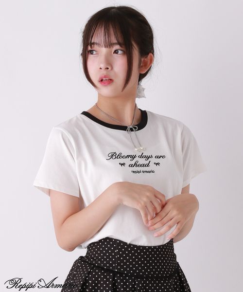 repipi armario 【girly line】BloomyリンガーTシャツ【接触冷感】 オフホワイト S ウィメンズインナー レピピアルマリオ 572896 and ST アンドエスティ(旧ドットエスティ) repipi armario 【girly line】BloomyリンガーTシャツ【接触冷感】 オフホワイト S ウィメンズインナー レピピアルマリオ 572896 and ST アンドエスティ(旧ドットエスティ)