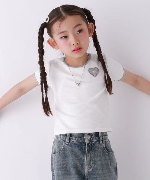 repipi armario 【10C REPIPI】バックレースハートTシャツ オフホワイト キッズ レピピアルマリオ 575236 and ST アンドエスティ(旧ドットエスティ) repipi armario 【10C REPIPI】バックレースハートTシャツ オフホワイト キッズ レピピアルマリオ 575236 and ST アンドエスティ(旧ドットエスティ)