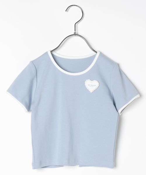 repipi armario 【10C REPIPI】バックレースハートTシャツ ライトブルー キッズ レピピアルマリオ 575236 and ST アンドエスティ(旧ドットエスティ) repipi armario 【10C REPIPI】バックレースハートTシャツ ライトブルー キッズ レピピアルマリオ 575236 and ST アンドエスティ(旧ドットエスティ)