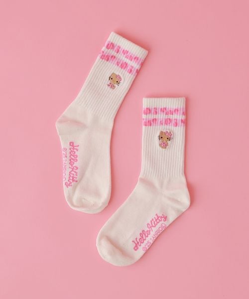 repipi armario 【HELLO KITTY】ラインソックス ソックス ホワイト FREE レピピアルマリオ 575242 and ST アンドエスティ(旧ドットエスティ) repipi armario 【HELLO KITTY】ラインソックス ソックス ホワイト FREE レピピアルマリオ 575242 and ST アンドエスティ(旧ドットエスティ)
