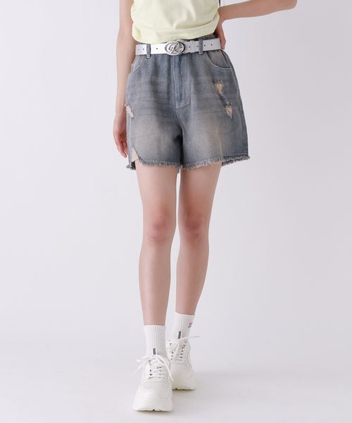 repipi armario ダメージデニムショートパンツ ライトブルー S ウィメンズボトムス レピピアルマリオ 575335 and ST アンドエスティ(旧ドットエスティ) repipi armario ダメージデニムショートパンツ ライトブルー S ウィメンズボトムス レピピアルマリオ 575335 and ST アンドエスティ(旧ドットエスティ)