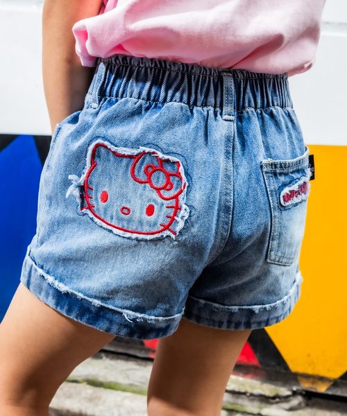 repipi armario 【HELLO KITTY】【10C REPIPI】デニムショートパンツ ライトブルー キッズ レピピアルマリオ 577303 and ST アンドエスティ(旧ドットエスティ) repipi armario 【HELLO KITTY】【10C REPIPI】デニムショートパンツ ライトブルー キッズ レピピアルマリオ 577303 and ST アンドエスティ(旧ドットエスティ)