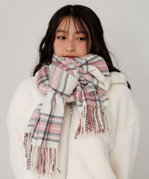 repipi armario 【手洗い可能!】チェックストール ピンク ウィメンズグッズ レピピアルマリオ 577822 and ST アンドエスティ(旧ドットエスティ) repipi armario 【手洗い可能!】チェックストール ピンク ウィメンズグッズ レピピアルマリオ 577822 and ST アンドエスティ(旧ドットエスティ)