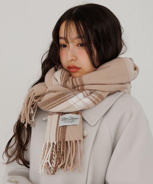 repipi armario 【手洗い可能!】チェックストール ベージュ ウィメンズグッズ レピピアルマリオ 577822 and ST アンドエスティ(旧ドットエスティ) repipi armario 【手洗い可能!】チェックストール ベージュ ウィメンズグッズ レピピアルマリオ 577822 and ST アンドエスティ(旧ドットエスティ)