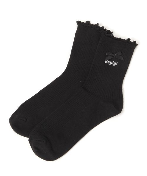 repipi armario 【3P¥1200】メローリボンソックス ソックス ブラック FREE レピピアルマリオ 578432 and ST アンドエスティ(旧ドットエスティ) repipi armario 【3P¥1200】メローリボンソックス ソックス ブラック FREE レピピアルマリオ 578432 and ST アンドエスティ(旧ドットエスティ)
