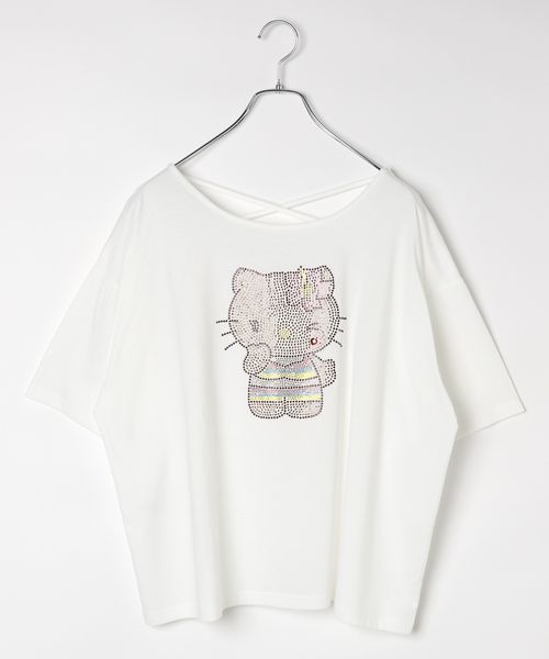 repipi armario 【HELLO KITTY】BACKクロスTEE オフホワイト S ウィメンズインナー レピピアルマリオ 578731 and ST アンドエスティ(旧ドットエスティ) repipi armario 【HELLO KITTY】BACKクロスTEE オフホワイト S ウィメンズインナー レピピアルマリオ 578731 and ST アンドエスティ(旧ドットエスティ)