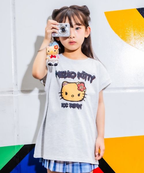 repipi armario 【HELLO KITTY】【10C REPIPI】ラバープリントT【接触冷感】 ライトグレー キッズ レピピアルマリオ 578938 and ST アンドエスティ(旧ドットエスティ) repipi armario 【HELLO KITTY】【10C REPIPI】ラバープリントT【接触冷感】 ライトグレー キッズ レピピアルマリオ 578938 and ST アンドエスティ(旧ドットエスティ)