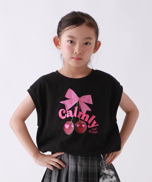repipi armario 【10C REPIPI】CherryRibbonフレンチスリーブT ブラック キッズ レピピアルマリオ 578954 and ST アンドエスティ(旧ドットエスティ) repipi armario 【10C REPIPI】CherryRibbonフレンチスリーブT ブラック キッズ レピピアルマリオ 578954 and ST アンドエスティ(旧ドットエスティ)