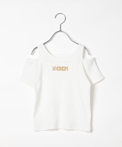 repipi armario 【10C REPIPI】レイヤードオフショルTシャツ オフホワイト キッズ レピピアルマリオ 578987 and ST アンドエスティ(旧ドットエスティ) repipi armario 【10C REPIPI】レイヤードオフショルTシャツ オフホワイト キッズ レピピアルマリオ 578987 and ST アンドエスティ(旧ドットエスティ)
