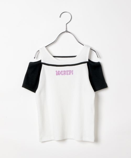 repipi armario 【10C REPIPI】レイヤードオフショルTシャツ ライトグレー キッズ レピピアルマリオ 578987 and ST アンドエスティ(旧ドットエスティ) repipi armario 【10C REPIPI】レイヤードオフショルTシャツ ライトグレー キッズ レピピアルマリオ 578987 and ST アンドエスティ(旧ドットエスティ)