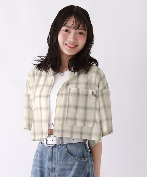 repipi armario 【接触冷感/UVカット】チェックスパンボイルショートシャツ ナチュラル S ウィメンズインナー レピピアルマリオ 579613 and ST アンドエスティ(旧ドットエスティ) repipi armario 【接触冷感/UVカット】チェックスパンボイルショートシャツ ナチュラル S ウィメンズインナー レピピアルマリオ 579613 and ST アンドエスティ(旧ドットエスティ)