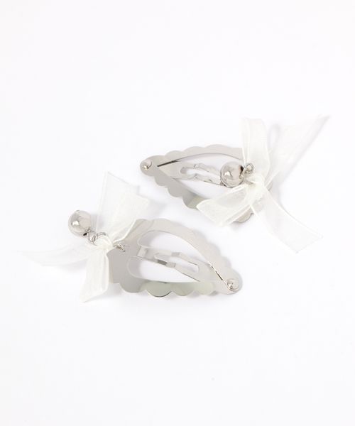 repipi armario リボンハート2Pパッチンピン アクセサリ ホワイト レピピアルマリオ 581583 and ST アンドエスティ(旧ドットエスティ) repipi armario リボンハート2Pパッチンピン アクセサリ ホワイト レピピアルマリオ 581583 and ST アンドエスティ(旧ドットエスティ)