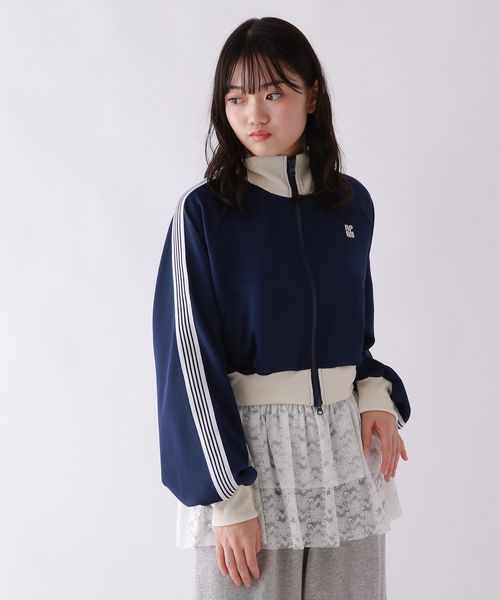 repipi armario ショートトラックジャケット ネイビー S ウィメンズインナー レピピアルマリオ 591778 and ST アンドエスティ（旧ドットエスティ）