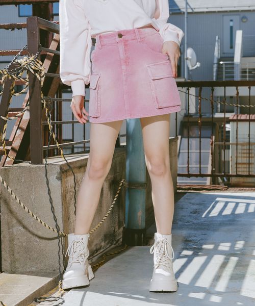 repipi armario コーデュロイカーゴスカート ピンク M ウィメンズボトムス レピピアルマリオ 594944 and ST アンドエスティ(旧ドットエスティ) repipi armario コーデュロイカーゴスカート ピンク M ウィメンズボトムス レピピアルマリオ 594944 and ST アンドエスティ(旧ドットエスティ)