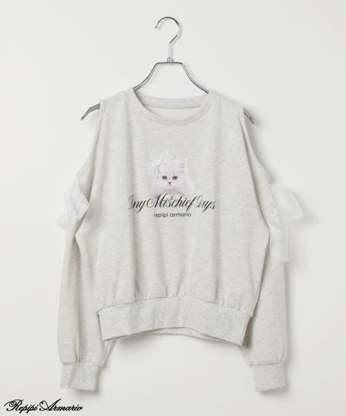 repipi armario 【girly line】CATリボンカタアキトップス グレー L ウィメンズインナー レピピアルマリオ 595630 and ST アンドエスティ(旧ドットエスティ) repipi armario 【girly line】CATリボンカタアキトップス グレー L ウィメンズインナー レピピアルマリオ 595630 and ST アンドエスティ(旧ドットエスティ)