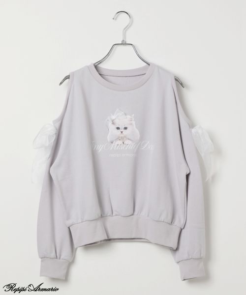 repipi armario 【girly line】CATリボンカタアキトップス ライトブルー S ウィメンズインナー レピピアルマリオ 595630 and ST アンドエスティ(旧ドットエスティ) repipi armario 【girly line】CATリボンカタアキトップス ライトブルー S ウィメンズインナー レピピアルマリオ 595630 and ST アンドエスティ(旧ドットエスティ)