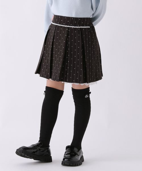 repipi armario 【10C REPIPI】レースプリーツスカート ブラック キッズ レピピアルマリオ 603889 and ST アンドエスティ（旧ドットエスティ）