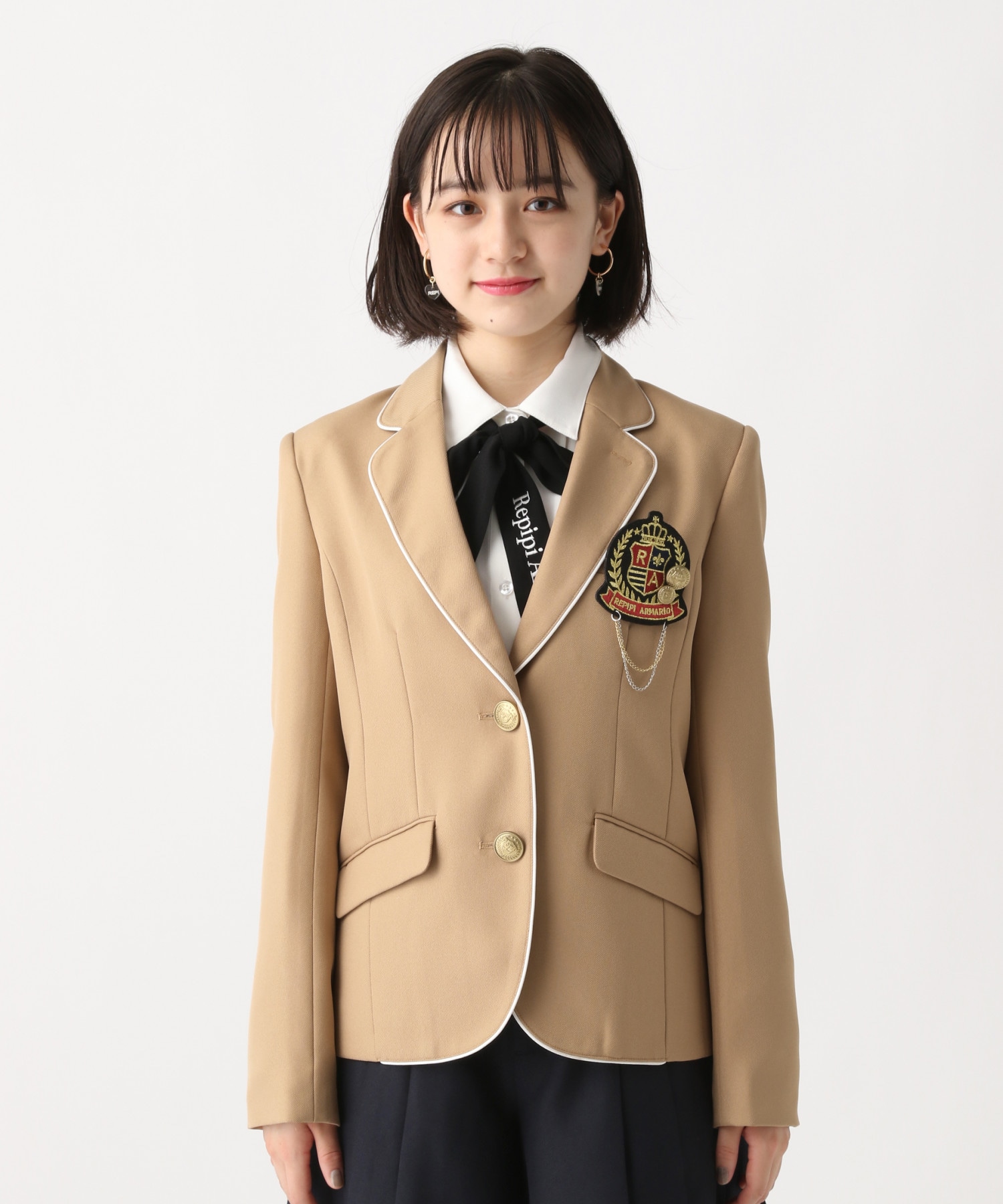 レピピアルマリオ 卒服 2024 ジャケット スカート ネクタイ 