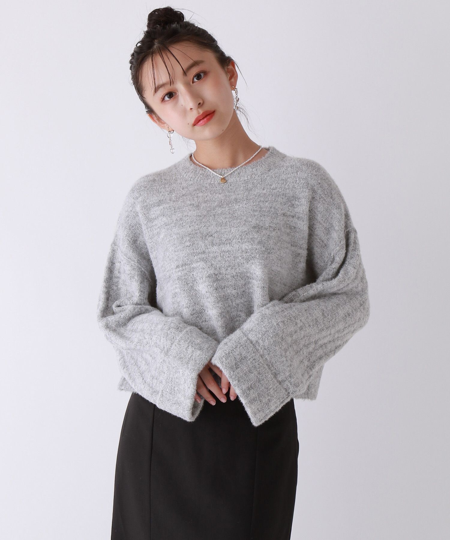 最安値挑戦】 1053レピピアルマリオ胸元フリルボーダーニット専用です☆ 