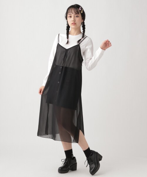 セットアイテム シアーキャミワンピース ロングスリーブ Web限定価格 公式 レピピアルマリオ Repipi Armario 通販