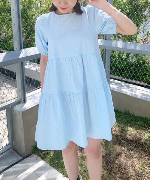 Me バックリボンティアード半袖ワンピース 公式 レピピアルマリオ Repipi Armario 通販