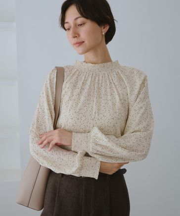 シャーリングカラーブラウス/2WAY | [公式]ROPE' PICNIC（ロペ